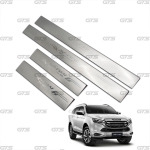 ชายบันไดยิงทราย สแตนเลส 4 ประตู 4 ชิ้น สีโครเมี่ยม สำหรับ Isuzu MU-X Mux SUV 2WD 4WD LS ปี 2022-2023